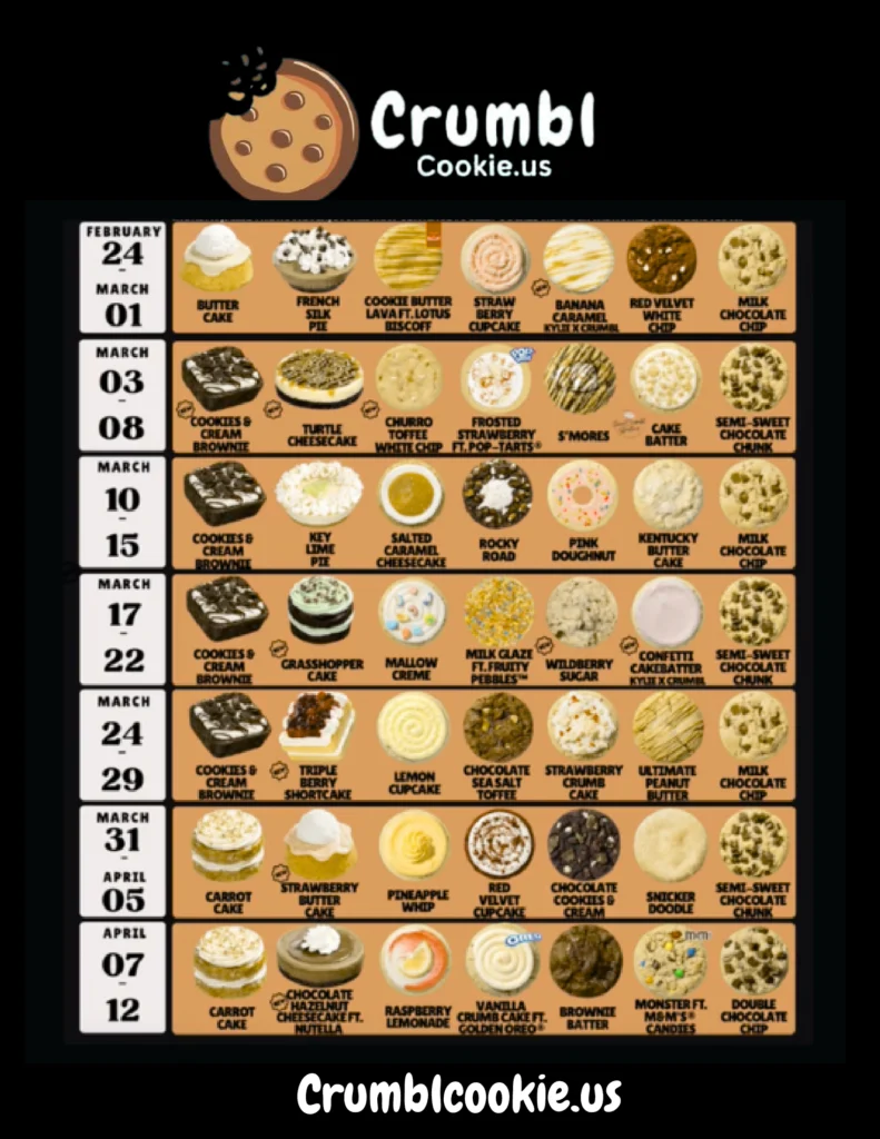 Crumbl Cookie Spoilers may 2025